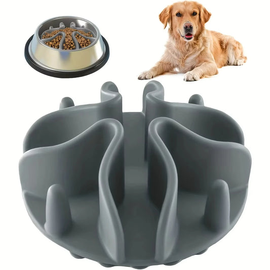 Soft Silicone Slow Feeder Puzzle Dog Bowl Insert For All