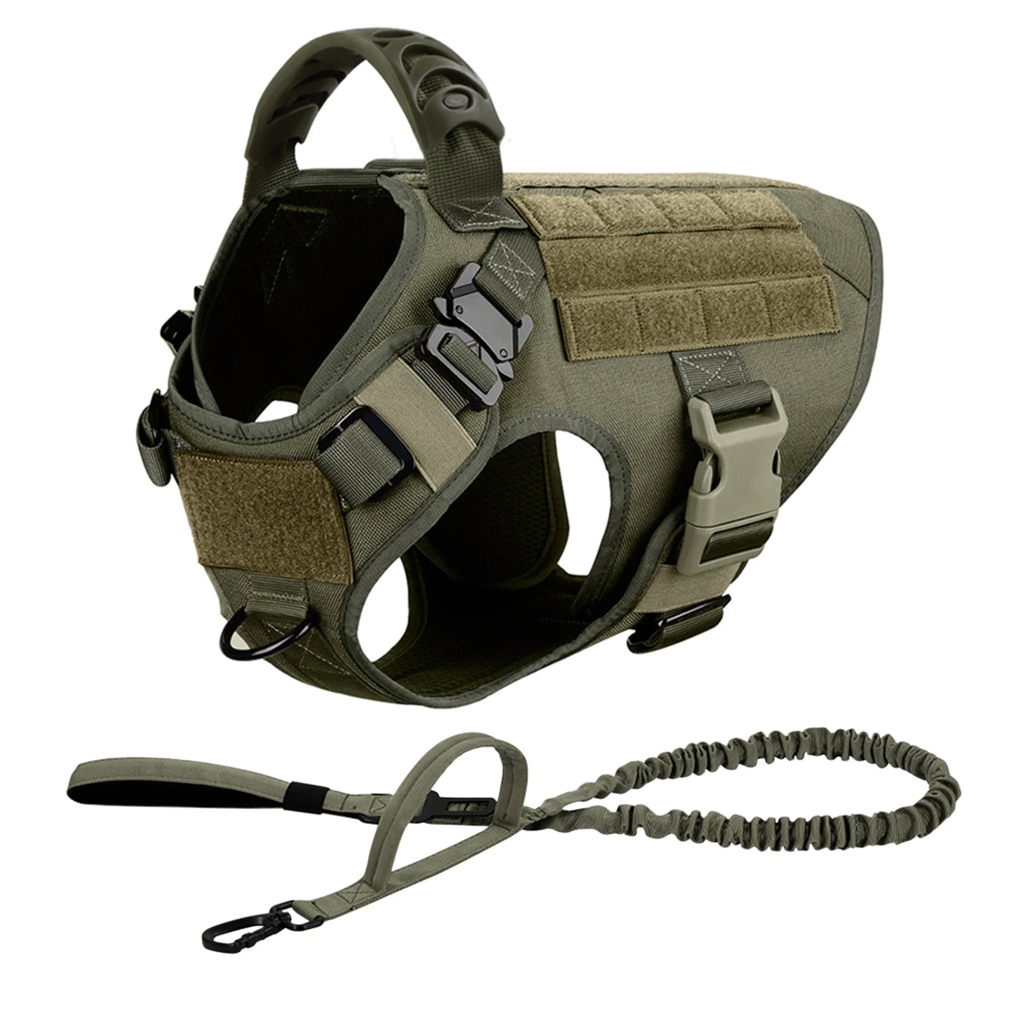 Dog Harness And Leash Set Nylon Padded Quick Release Buckle For Training