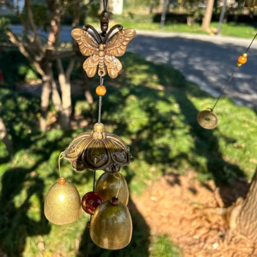 Wind Chimes Small Metal Garden Bells Spring Wind Chime for Garden Yard Patio Hanging Decoration Gift