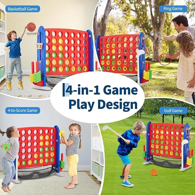 HiMISS Giant Connect Four Outdoor Game Set With Carry Bag