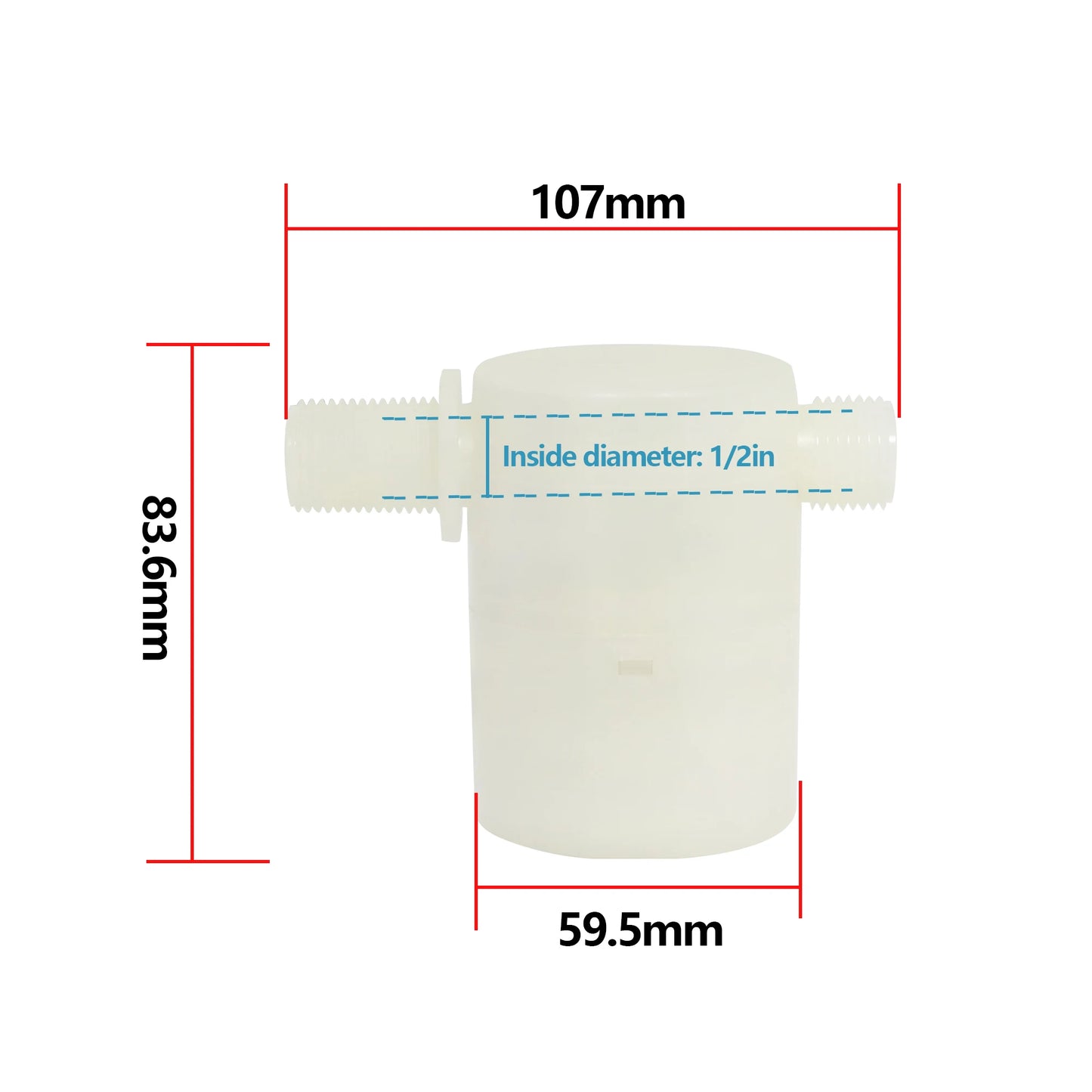 2 Pcs Float Valve  1/2 Inch  Up Inlet 1/2 Inch Side Inlet 3/4 Inch  Up Inlet  3/4 Inch Side Inlet Automatic Float ValveTower