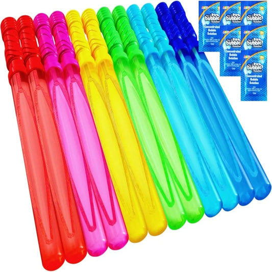 Joyfy Bubble Wands Bulk With Refill Solution For Outdoor Fun