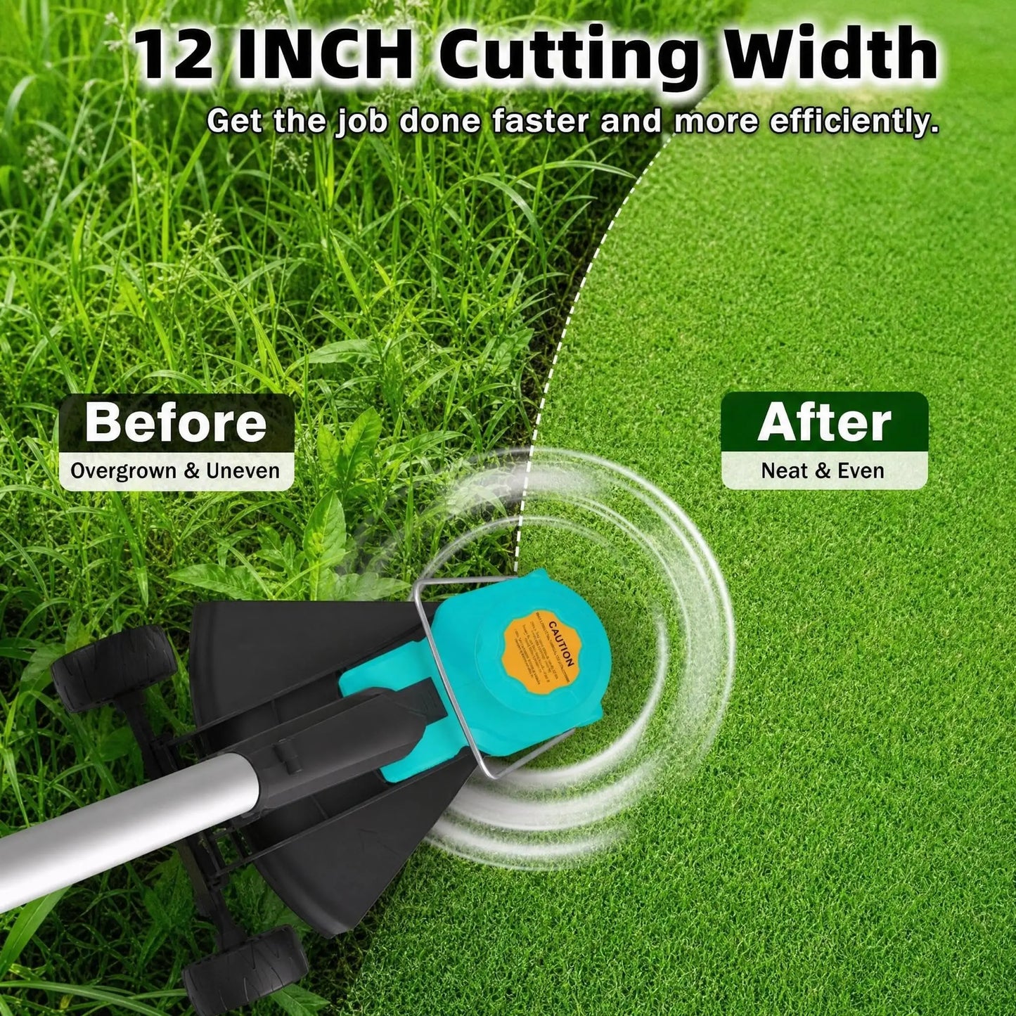HisMiss Cordless Weed Eater With Two Rechargeable Batteries And Charger