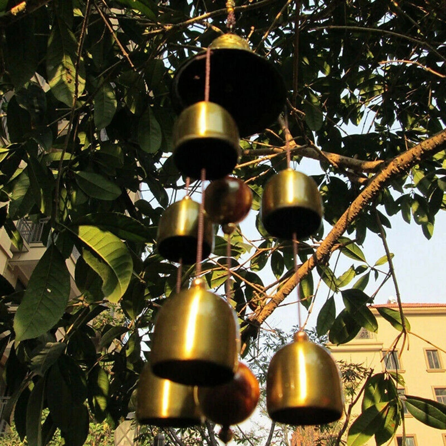 Xiangyanghua 6 Copper Bells Wind Chimes Outdoor Metal Decor