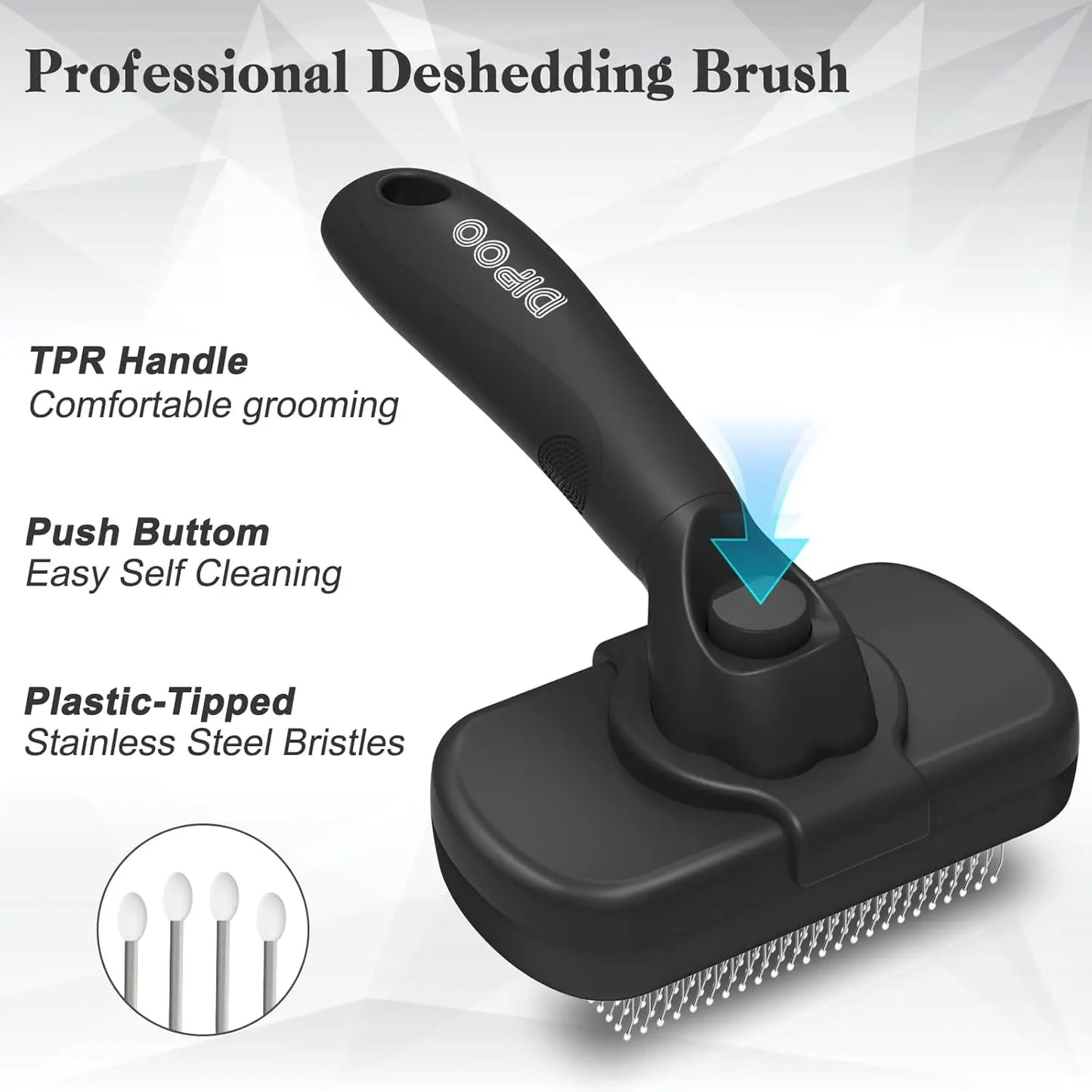 Self Cleaning Deshedding Brush For Dogs And Cats Hair Removal