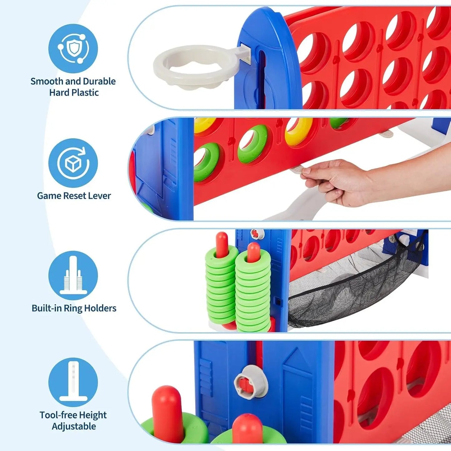 HiMISS Giant Connect Four Outdoor Game Set With Carry Bag
