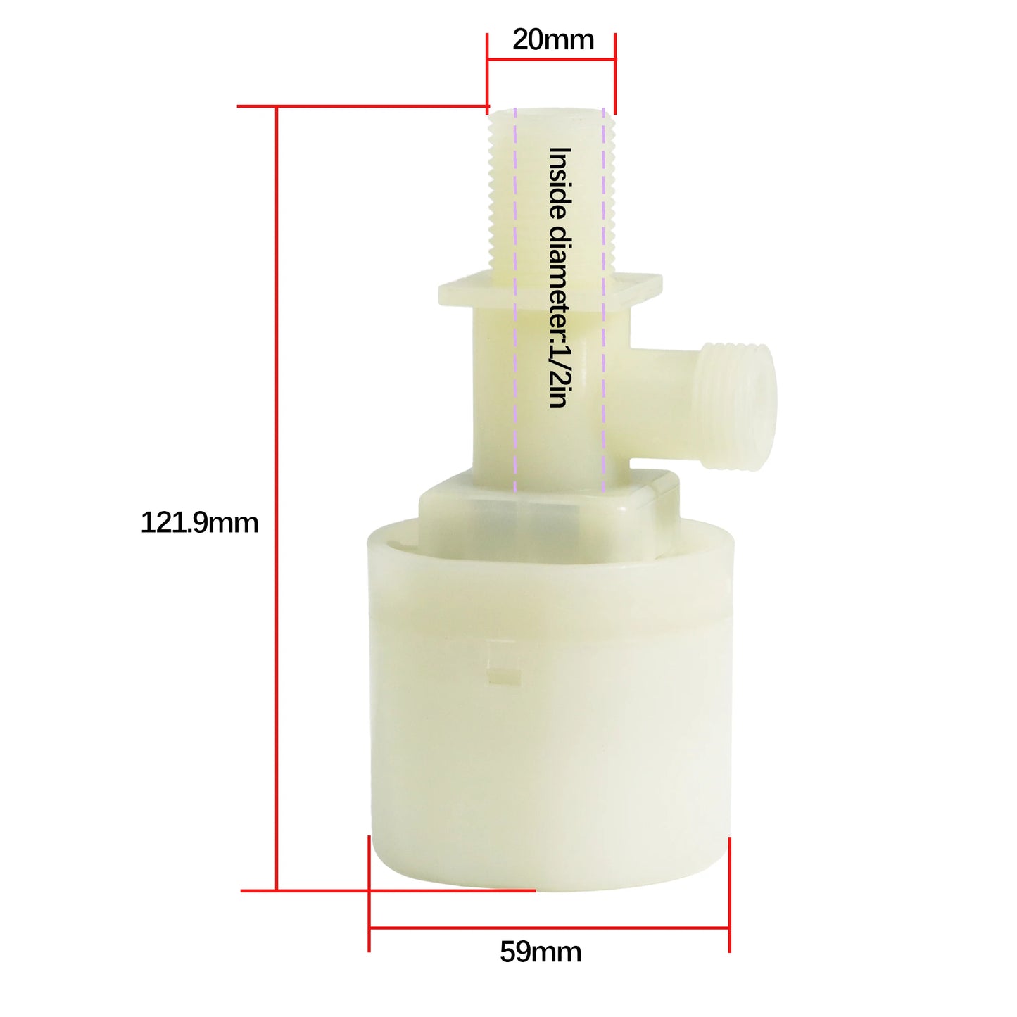 2 Pcs Float Valve  1/2 Inch  Up Inlet 1/2 Inch Side Inlet 3/4 Inch  Up Inlet  3/4 Inch Side Inlet Automatic Float ValveTower