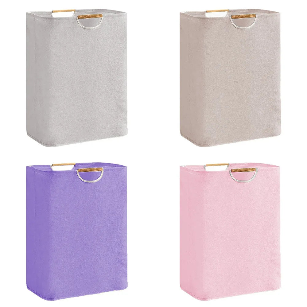 Collapsible Laundry Basket With Handle For Dirty Clothes Storage