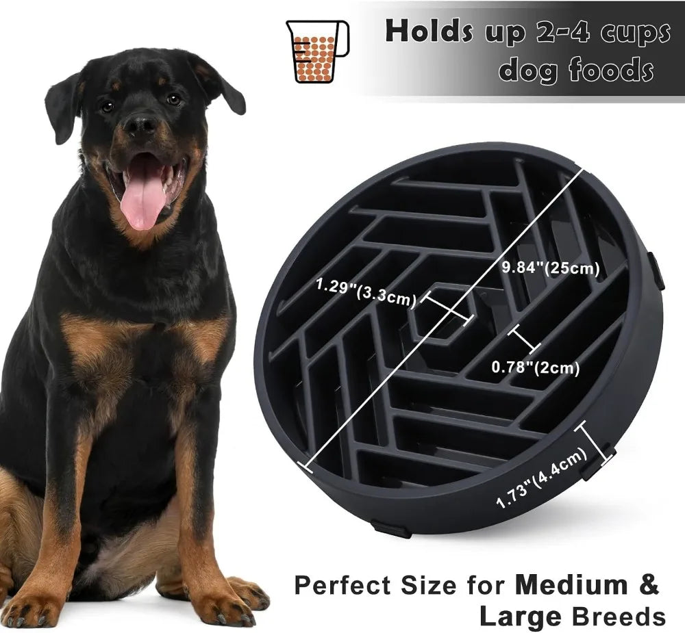 Slow Feeder Maze Dog Bowl For Large Breeds Non Slip