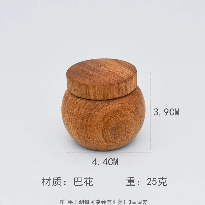 L12 Anti Bite Natural Wood Small Bird Food Bowl Handheld Lightweight Design for Budgie Lovebird Cockatiel Conure Small Pet Birds