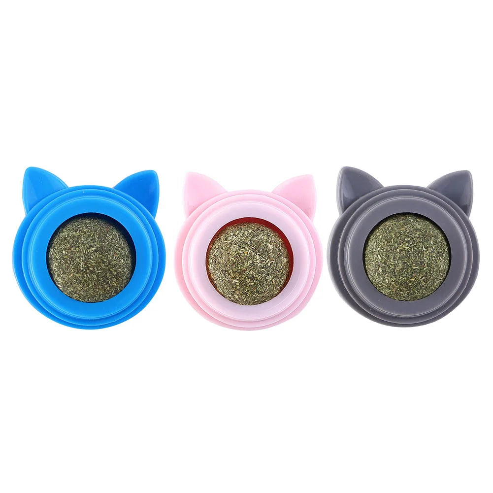 VKTECH Catnip Molar Ball Toy for Teeth Cleaning Cats