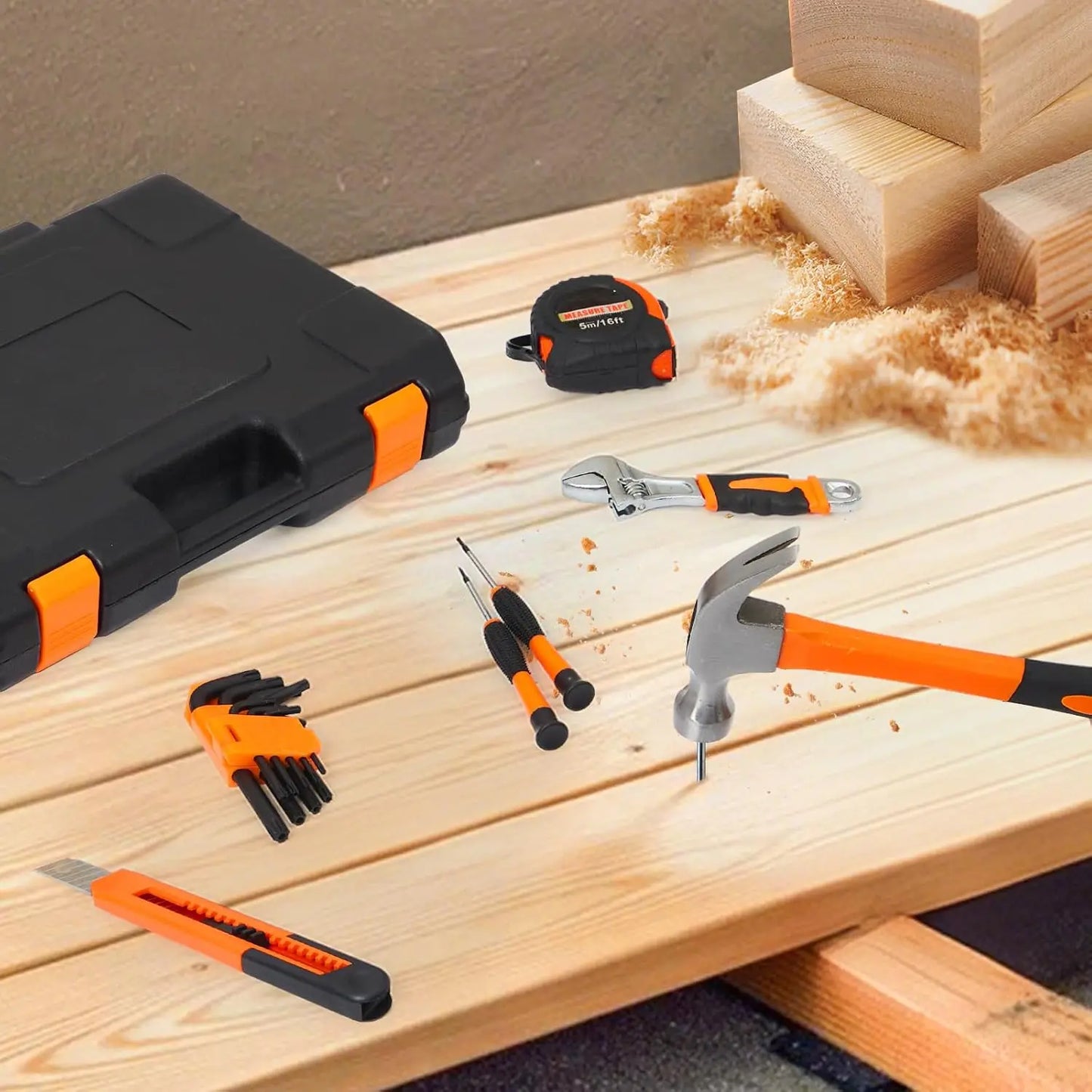 HiMISSDIY 242Piece Tool Set With Storage Case For Home DIY