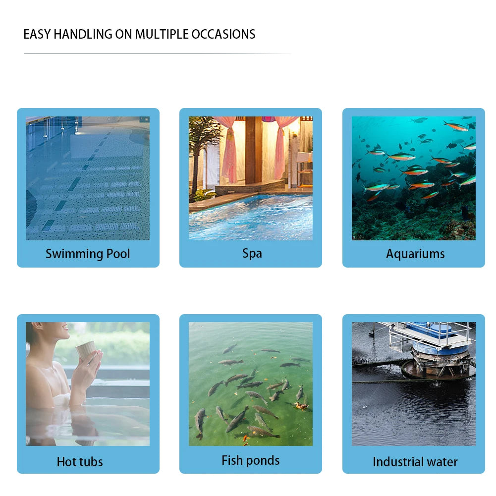 ALLOYSEED 7 In 1 PH Test Strips For SwimmingPool Aquarium