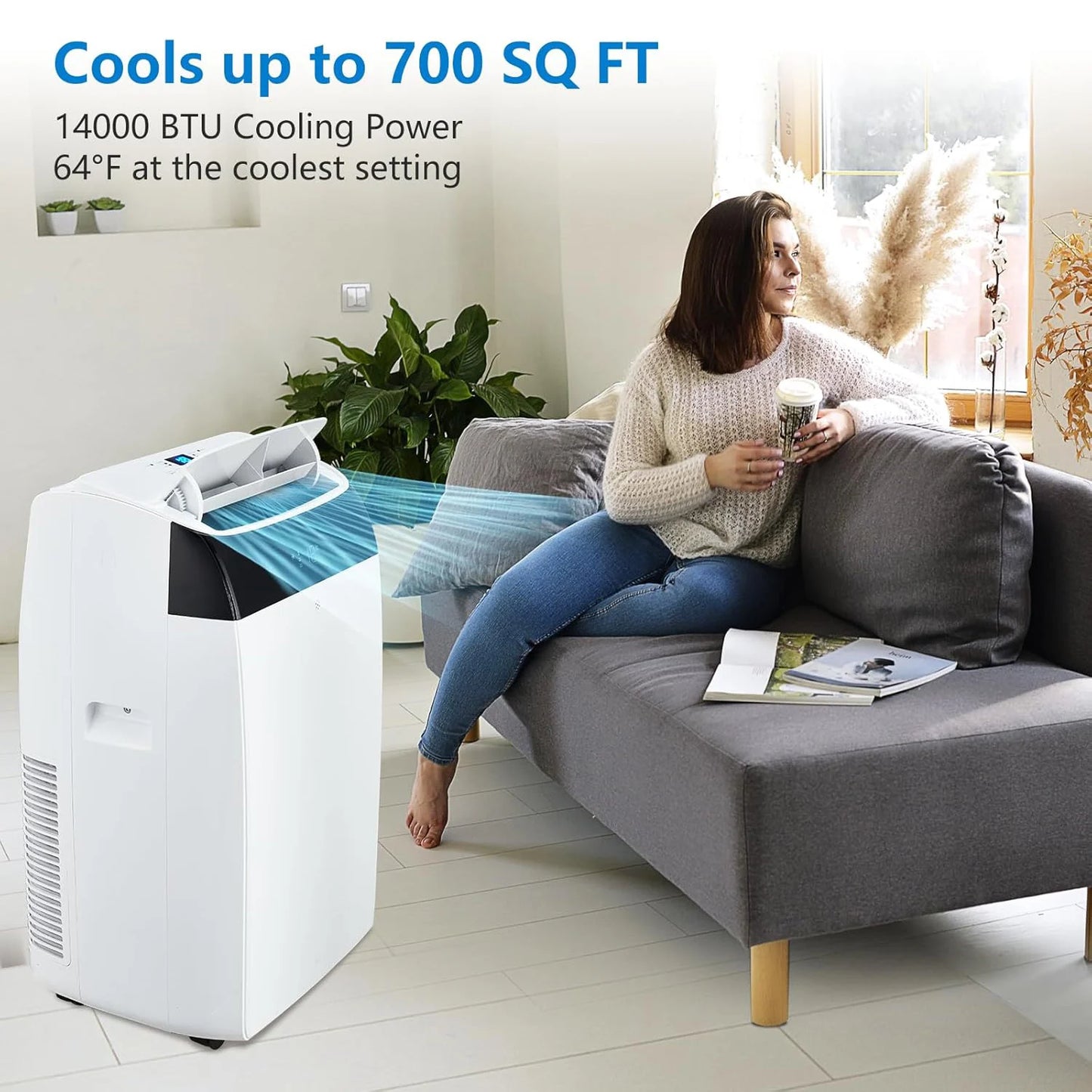 Adoolla Portable Air Conditioner 3 In 1 Cooling Fan Dehumidifier
