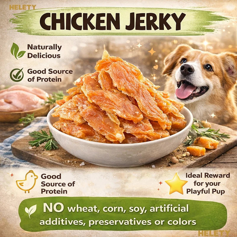 Chicken Jerky Dog Treats Real Chicken Breast High Protein Snack