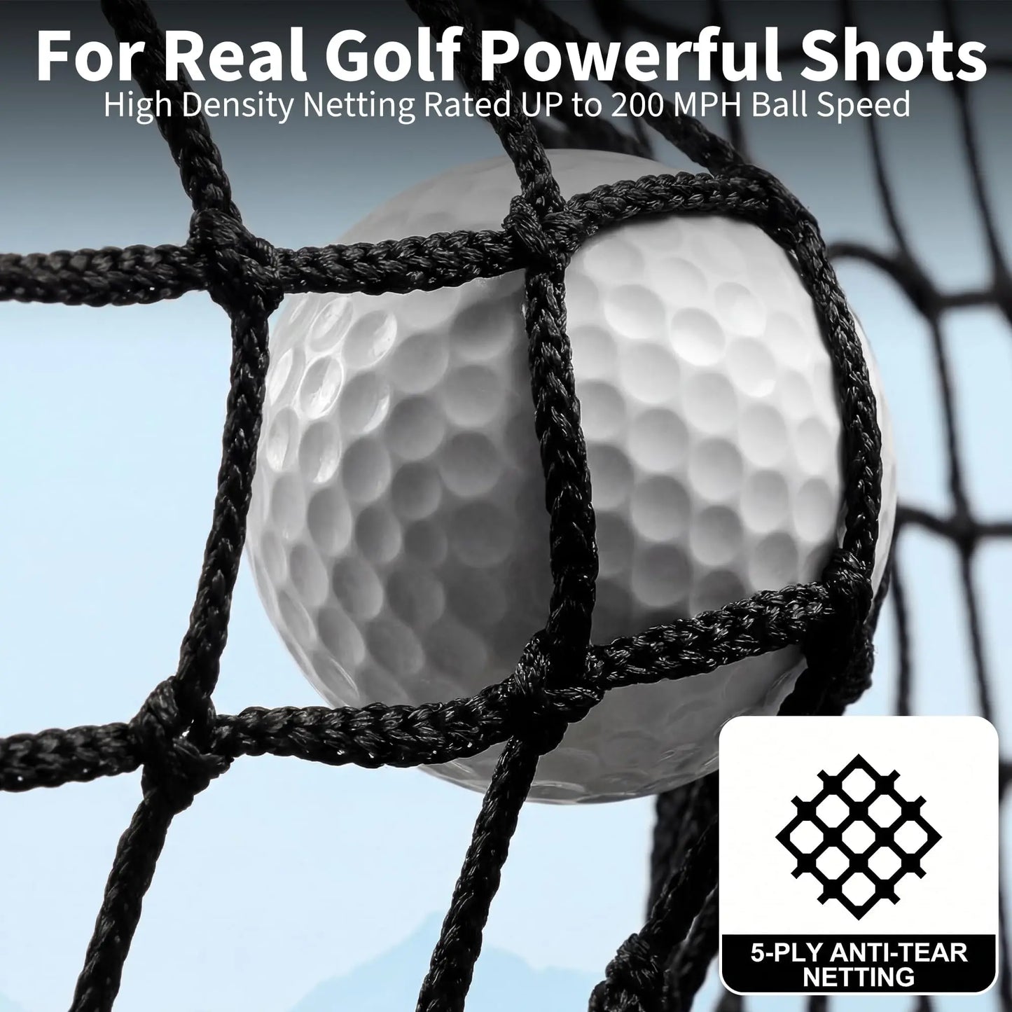 HiMiss Golf Practice Net With Hitting Target And Mat