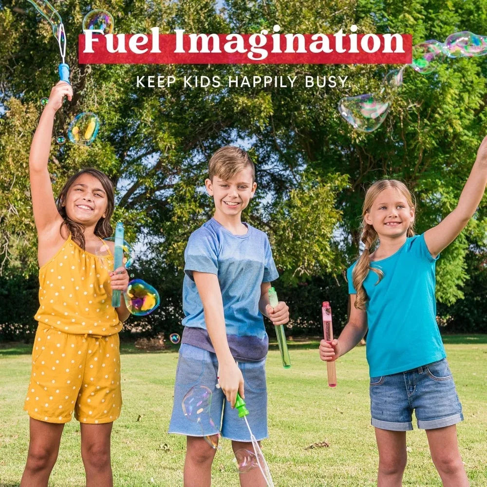 Joyfy Bubble Wands Bulk With Refill Solution For Outdoor Fun