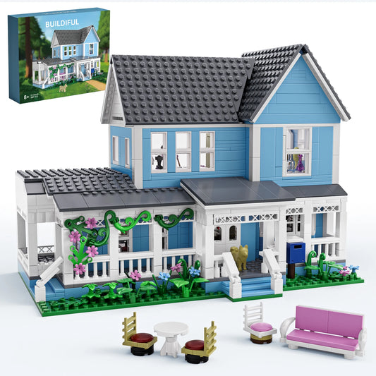 Lorelai Girls House Building Blocks Set Palace Architecture Desk Decor