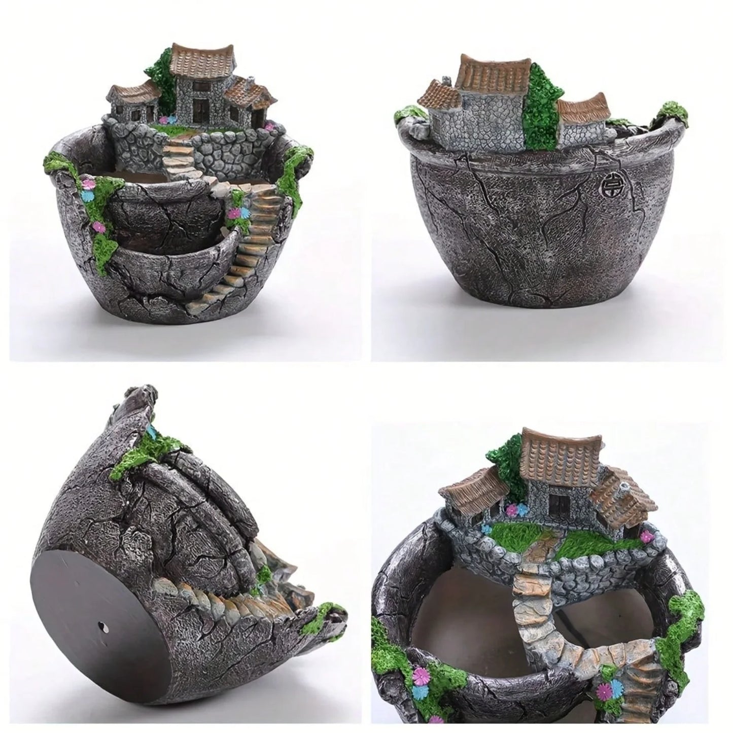 Fairy Garden Planter Pot For Tiny Flowers And Succulents