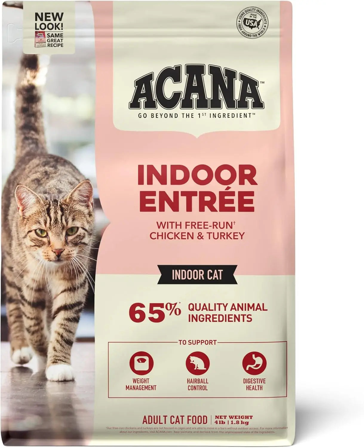 Premium Indoor Cat Food With Chicken Turkey Herring And Rabbit