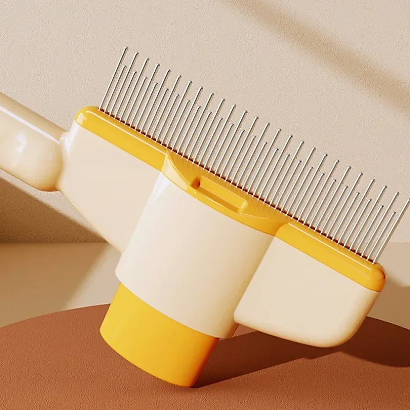 Self Cleaning Dog Comb One Button Grooming Brush For Pets