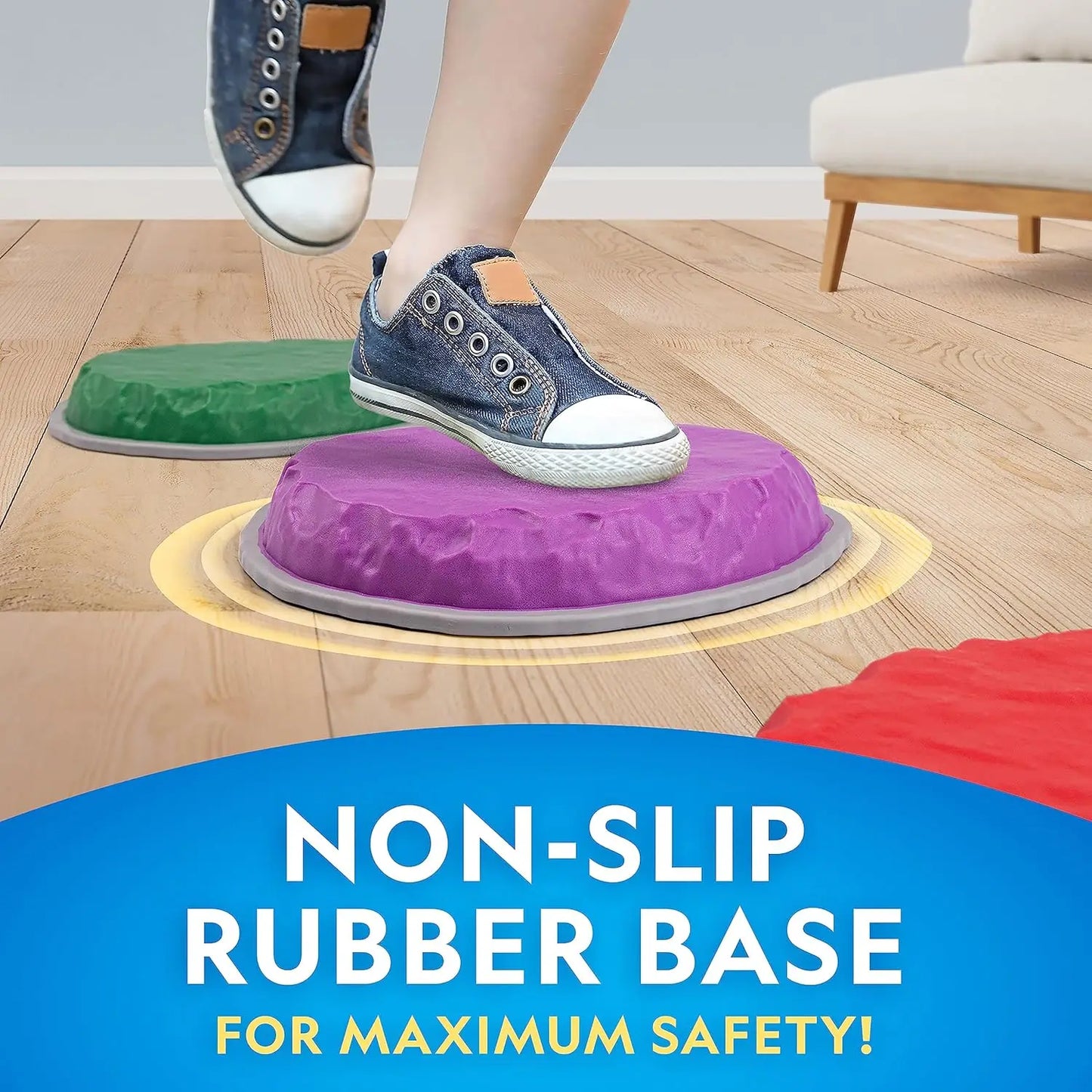 Durable Non Slip Stepping Stones For Kids Indoor Outdoor Play Gifts For Toddlers