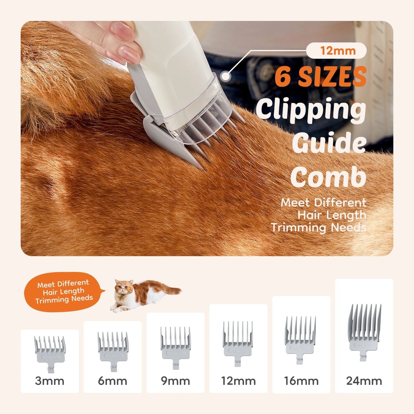 Pet Grooming Vacuum Kit With Cordless Clipper And Tools