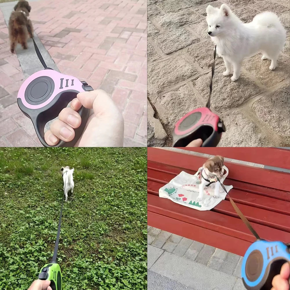 Automatic Quick Release Retractable Dog Leash For All Breeds