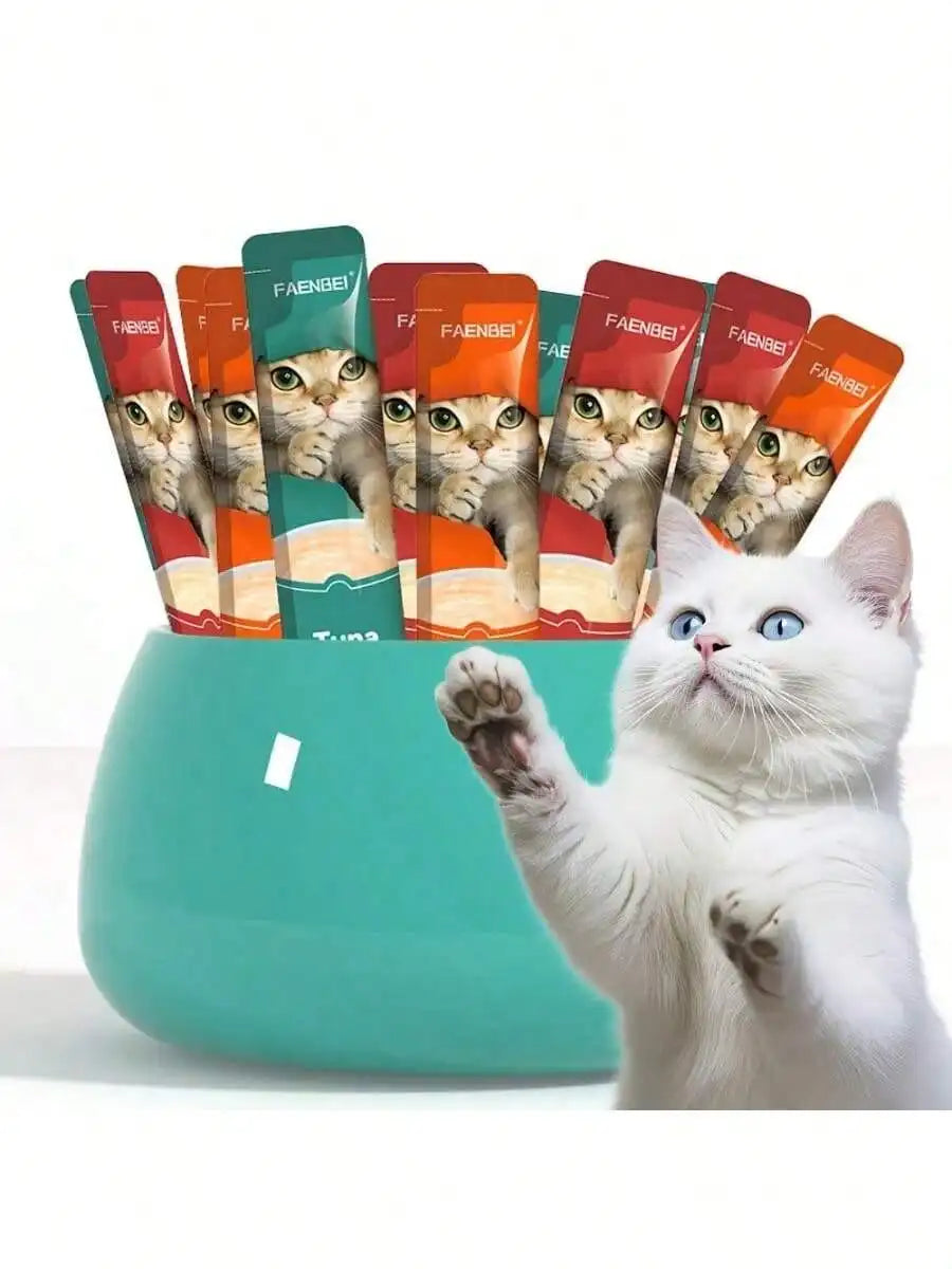 Cat Treats Assorted Lickable Squeezable Snacks
