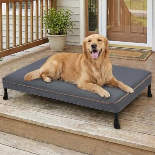 Chew Proof Elevated Dog Bed Indestructible Raised Orthopedic Pet Cot
