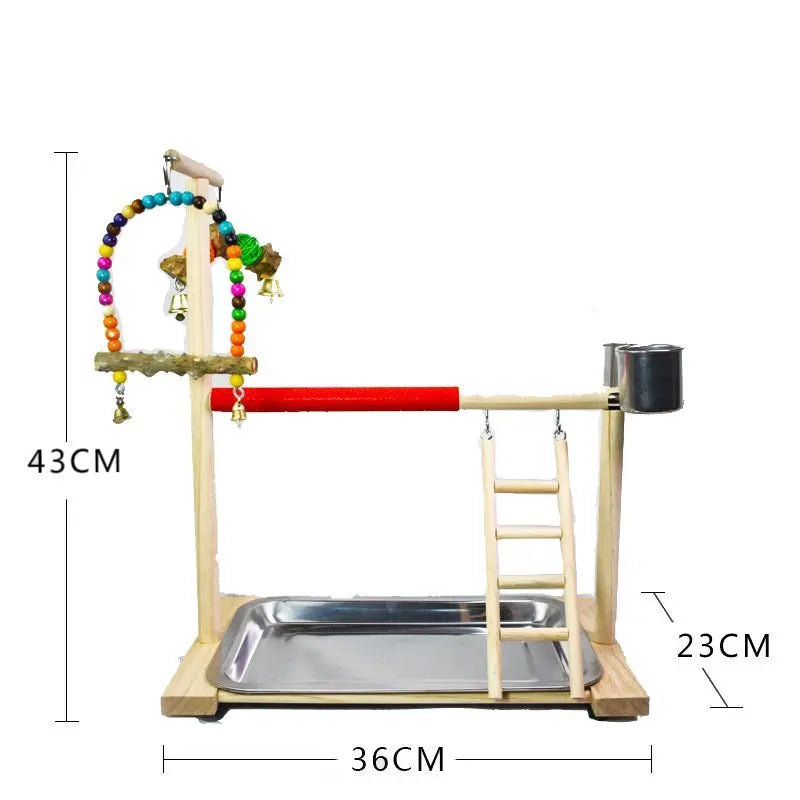 Parrot Bird Playground 3 Layer Bird Cage Accessories Parakeet Bird Play Stand for Budgerigar Finch Conures Parakeet Small Birds