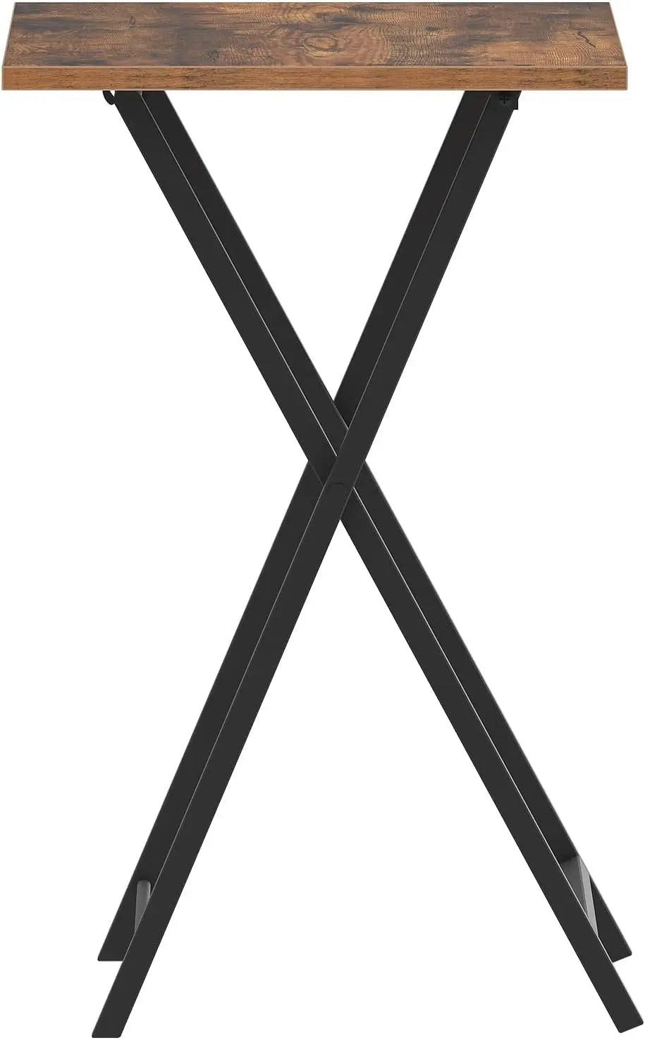 XIUWO Folding TV Tray Tables Set for Small Spaces Industrial