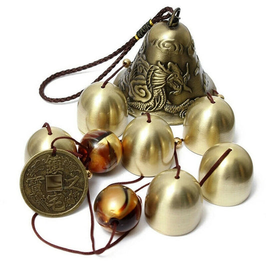 Xiangyanghua 6 Copper Bells Wind Chimes Outdoor Metal Decor
