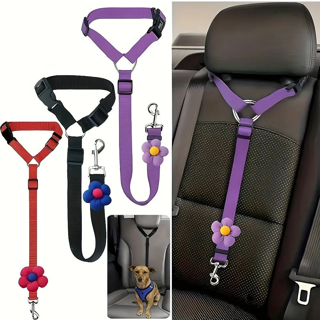 Dog Car Seat Belt 1 Package Pet Leash Safety Buckle