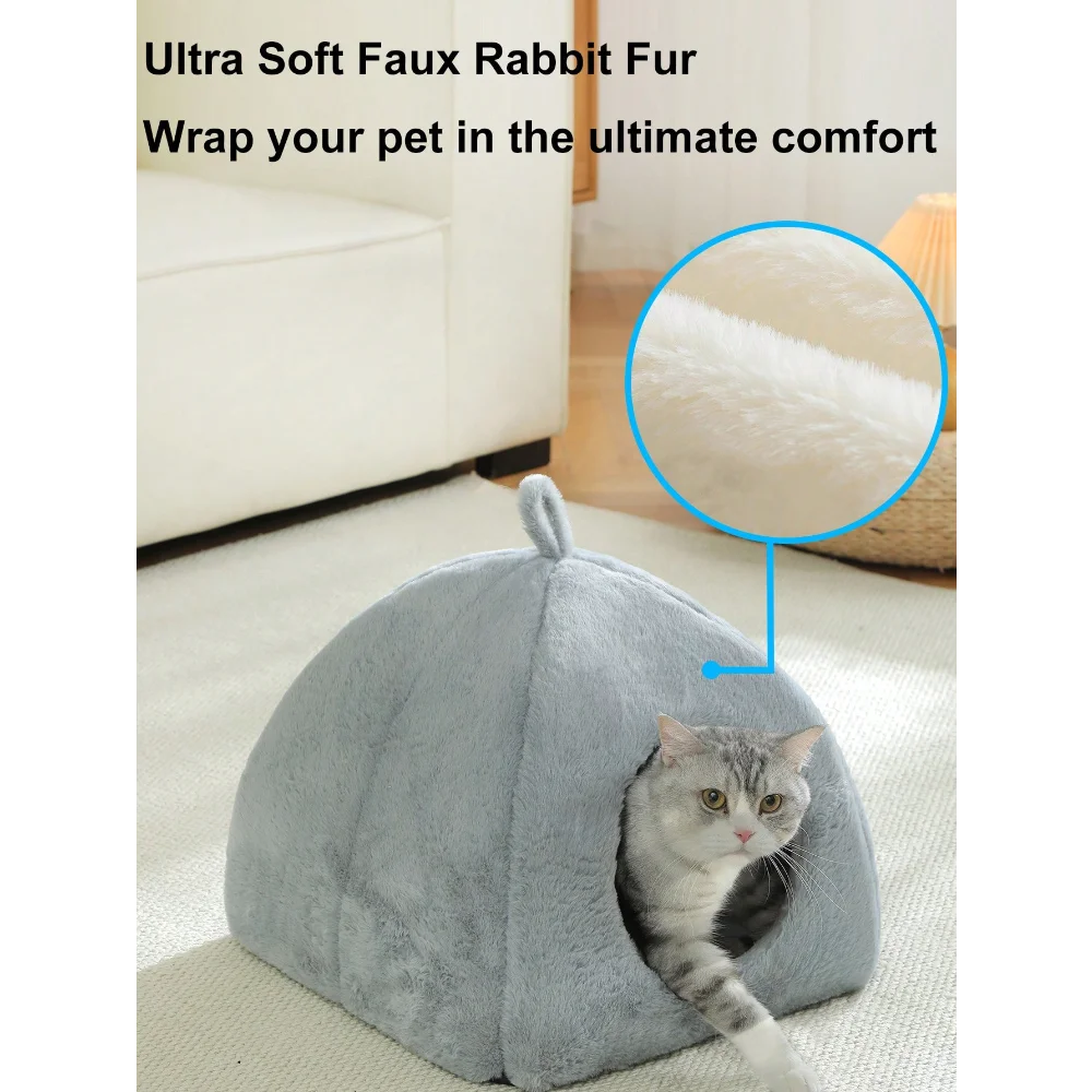 XMSJ Detachable Washable Cat Bed House For Indoor Pets