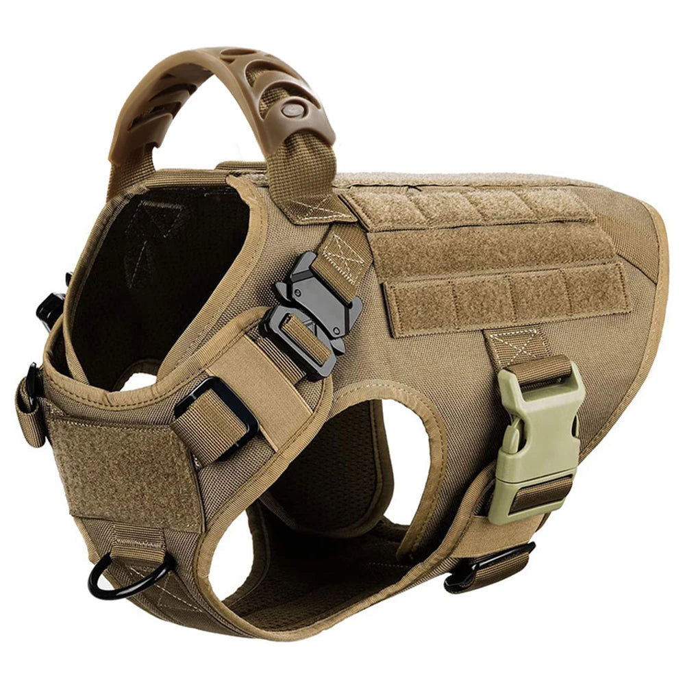 Dog Harness And Leash Set Nylon Padded Quick Release Buckle For Training