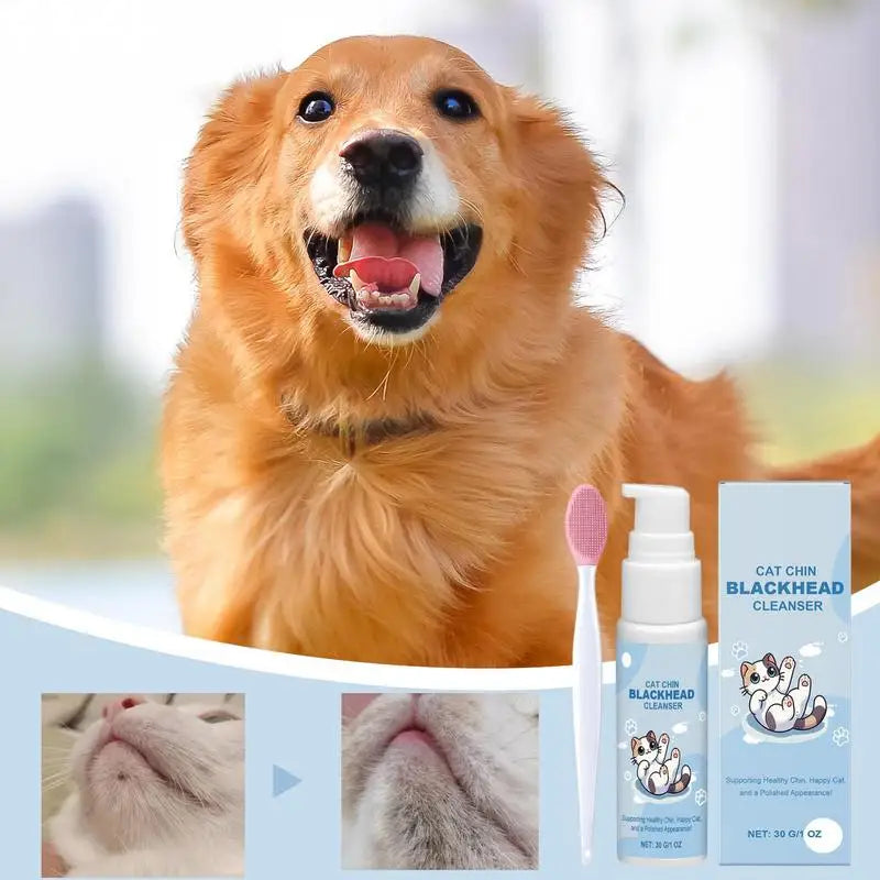 Cat Chin Cleaner Blackhead Lotion for Pets Gentle Acne Treatment