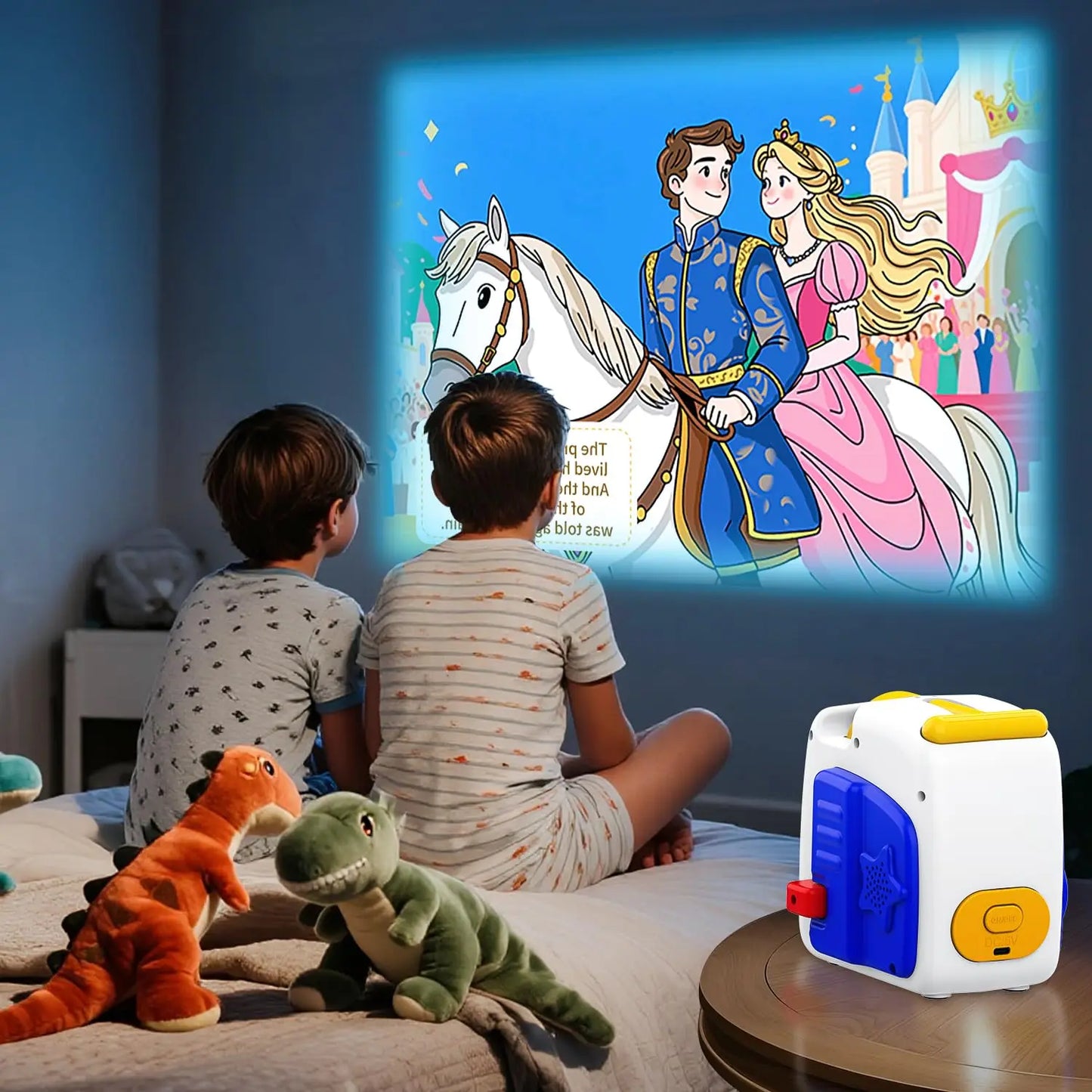 Galaxy Projector Planetarium Star Projectorm Bedtime Story Projector Kids 48 Story Cards Night Light Voice Narration Kids Adults Bedroom Decor Birthday Gifts