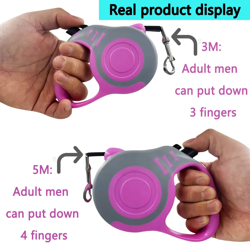 Automatic Quick Release Retractable Dog Leash For All Breeds