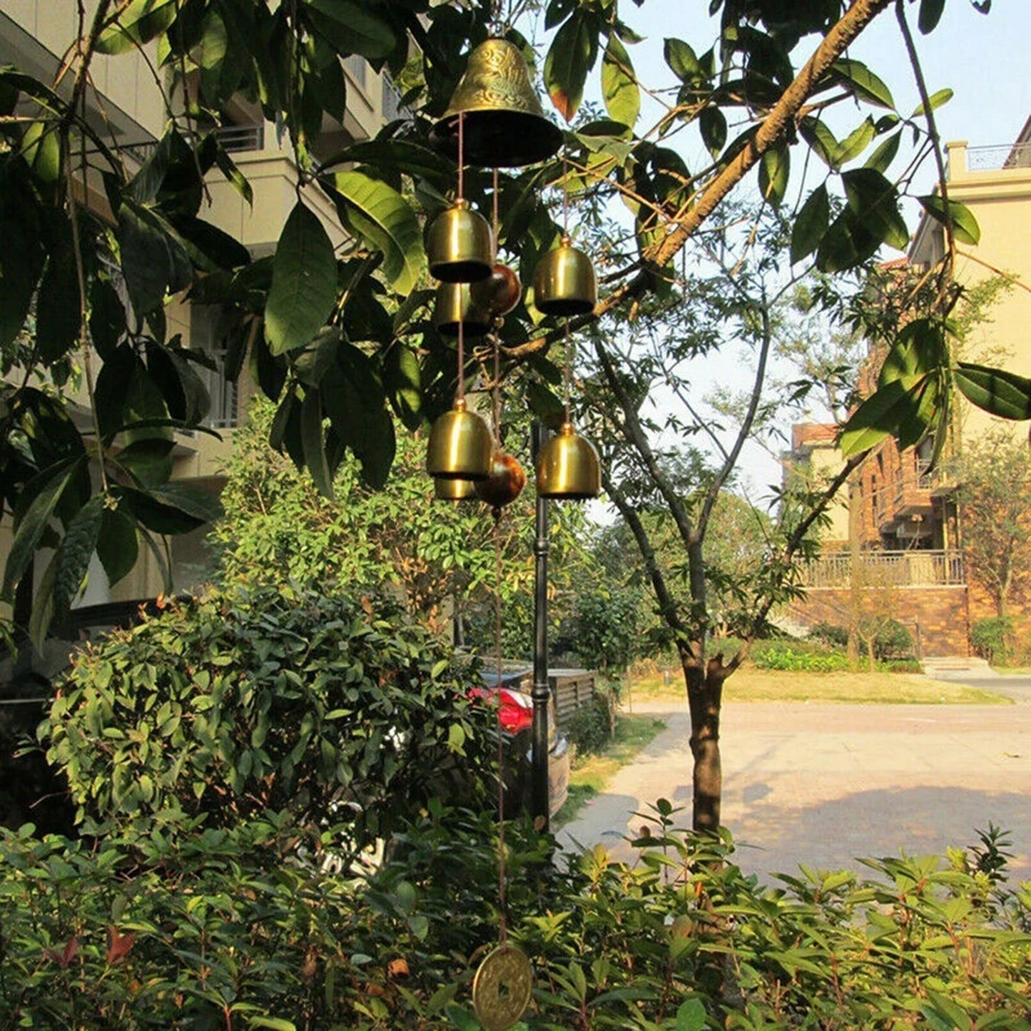 Xiangyanghua 6 Copper Bells Wind Chimes Outdoor Metal Decor
