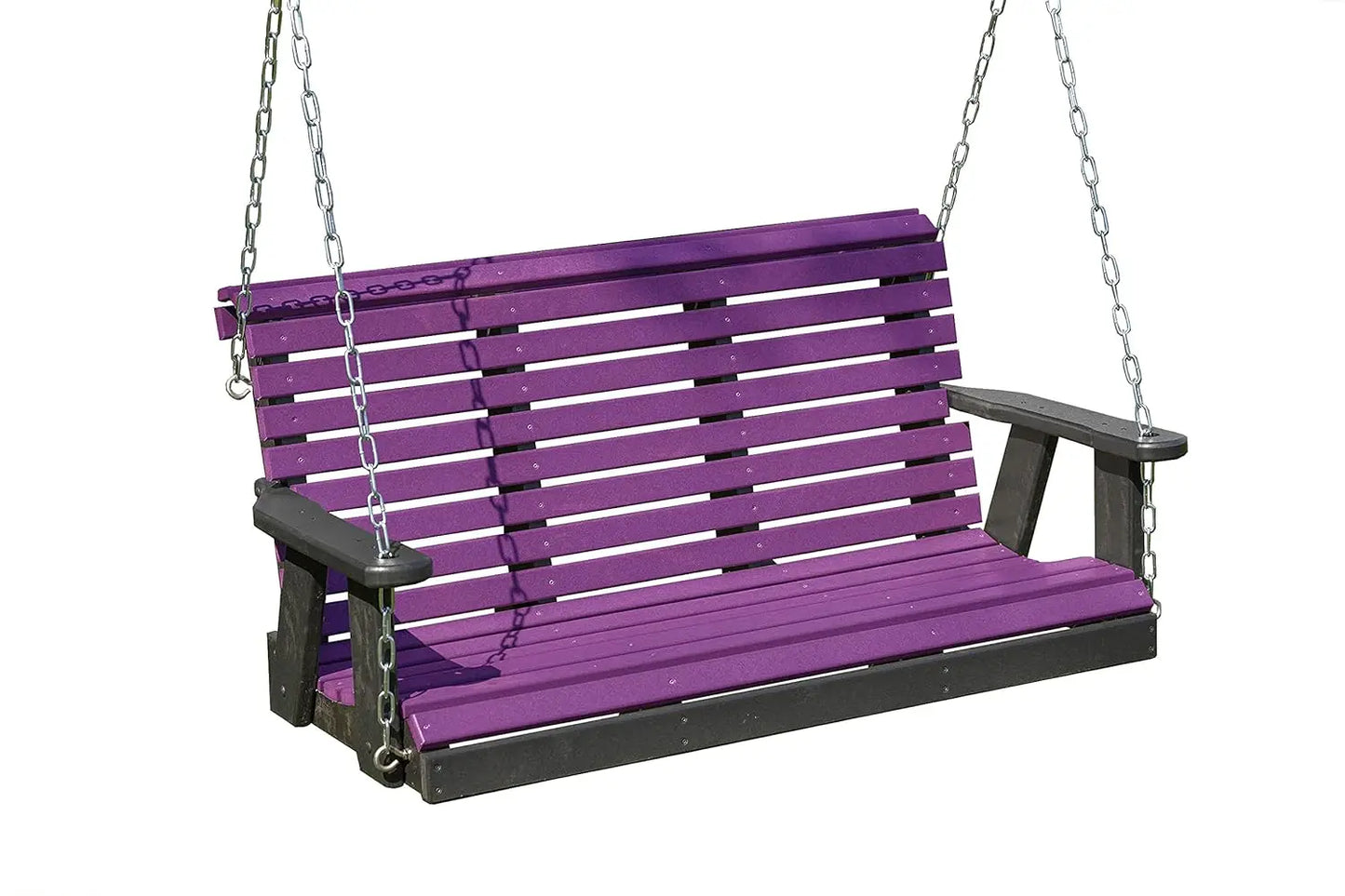 4FT HDPE Porch Swing 1000lb Rollback Design Patio Backyard Garden Park Customized