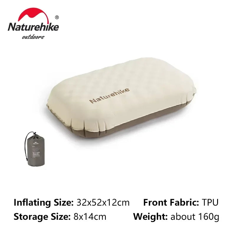 Naturehike Ultralight Inflatable Pillow Camping Pillows for Travel Hiking Backpacking Home Soft Breathable Sleeping Neck Pillow