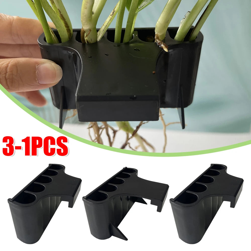 Aquarium Plant Support Basket With Hook Rack For Fish Tank