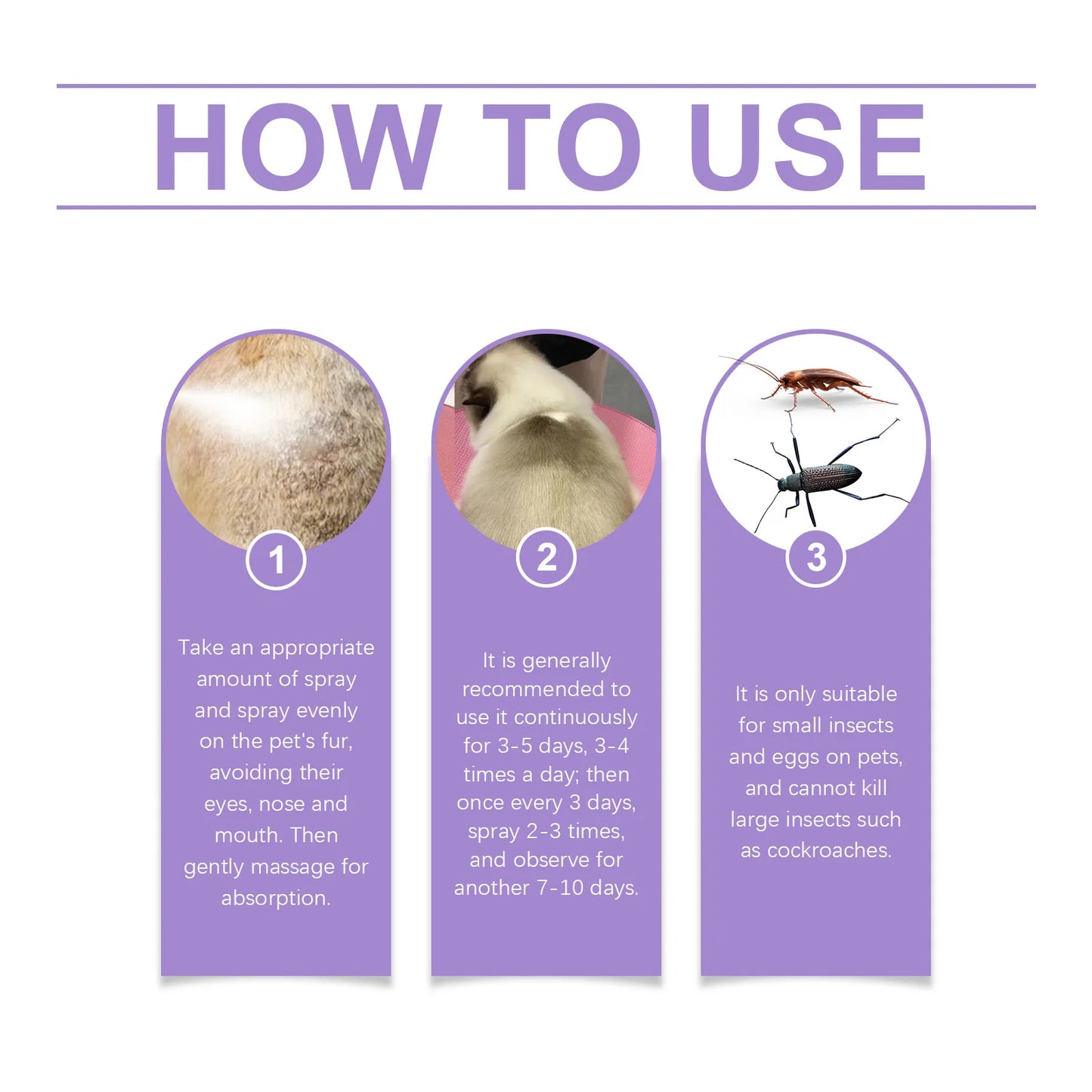 YEGBONG Pet Flea Repellent Spray for Dogs and Cats Natural
