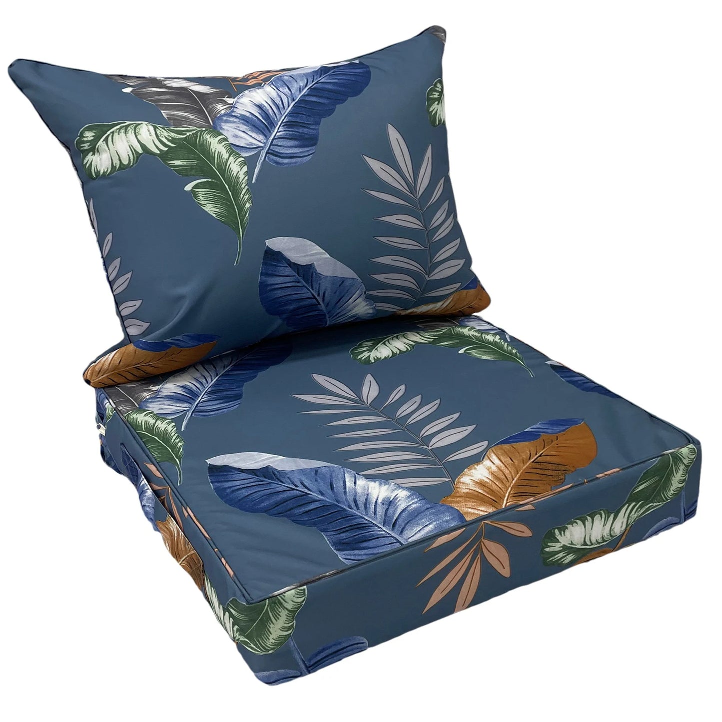 Outdoor Chair Cushions, 60*60*10CM Outdoor Cushion for Patio Furniture, Patio Chair Cushion, Waterproof & Fade Resistant Deep Patio Furniture Cushions Set with Handle and Ties