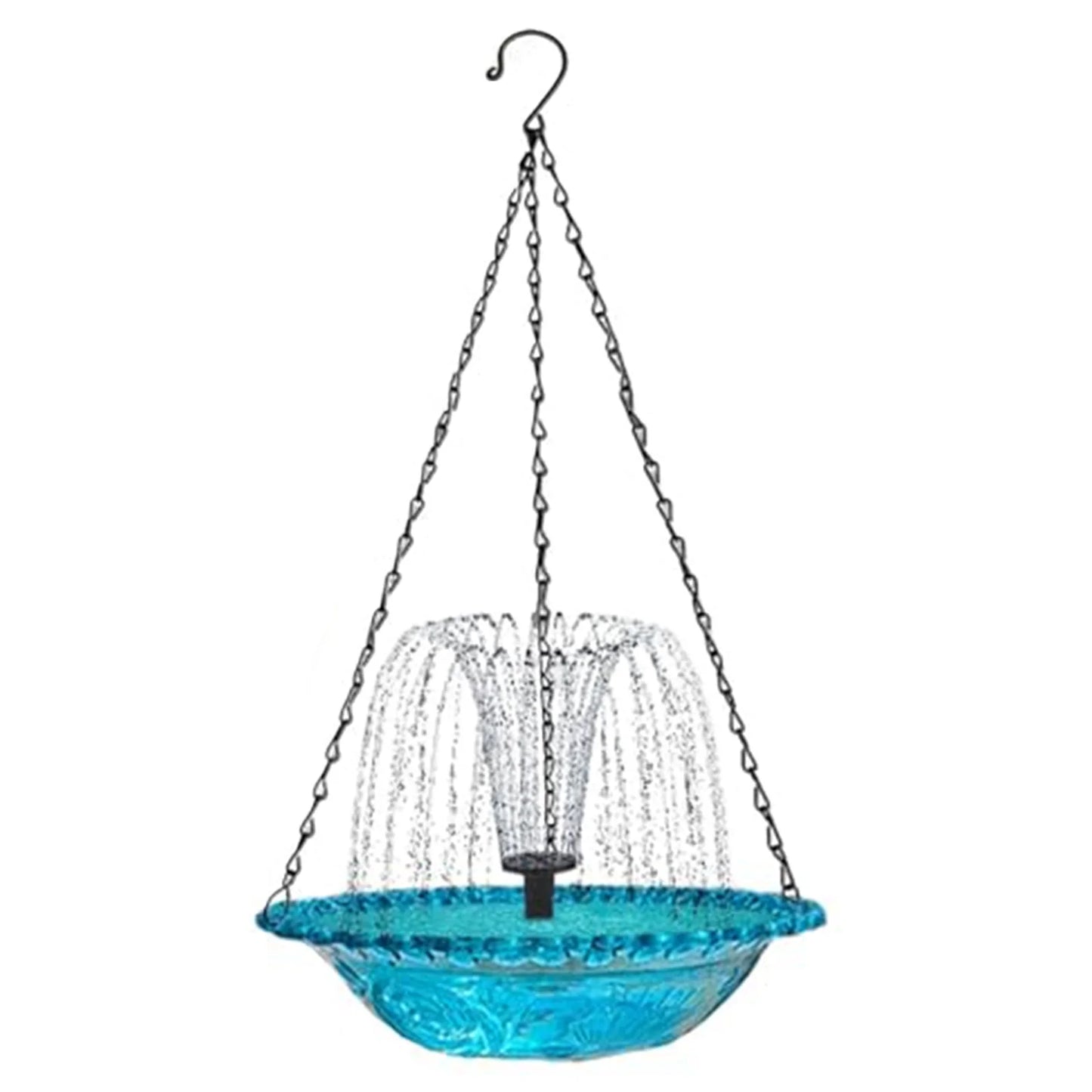 Solar Cascade Hanging Bird Bath Fountain For Outdoor Garden