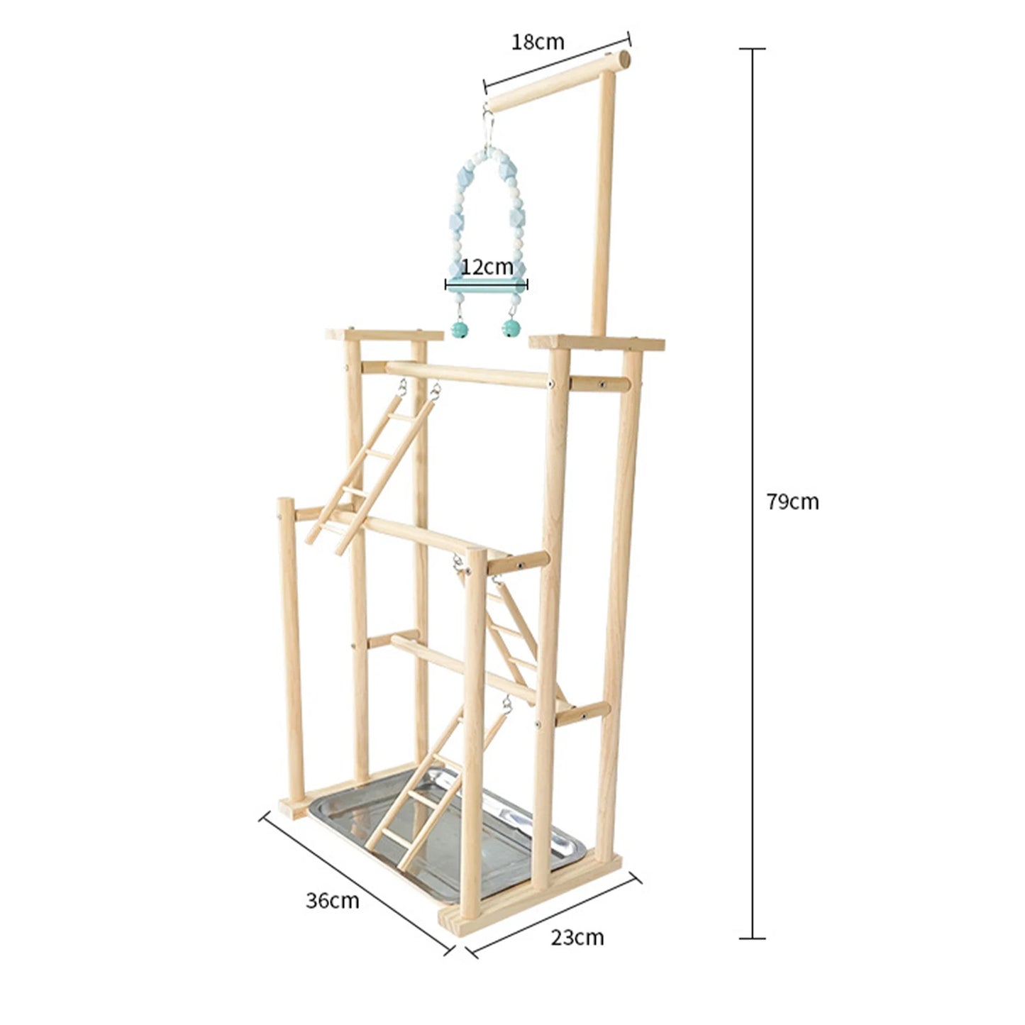 Parrot Bird Playground 3 Layer Bird Cage Accessories Parakeet Bird Play Stand for Budgerigar Finch Conures Parakeet Small Birds
