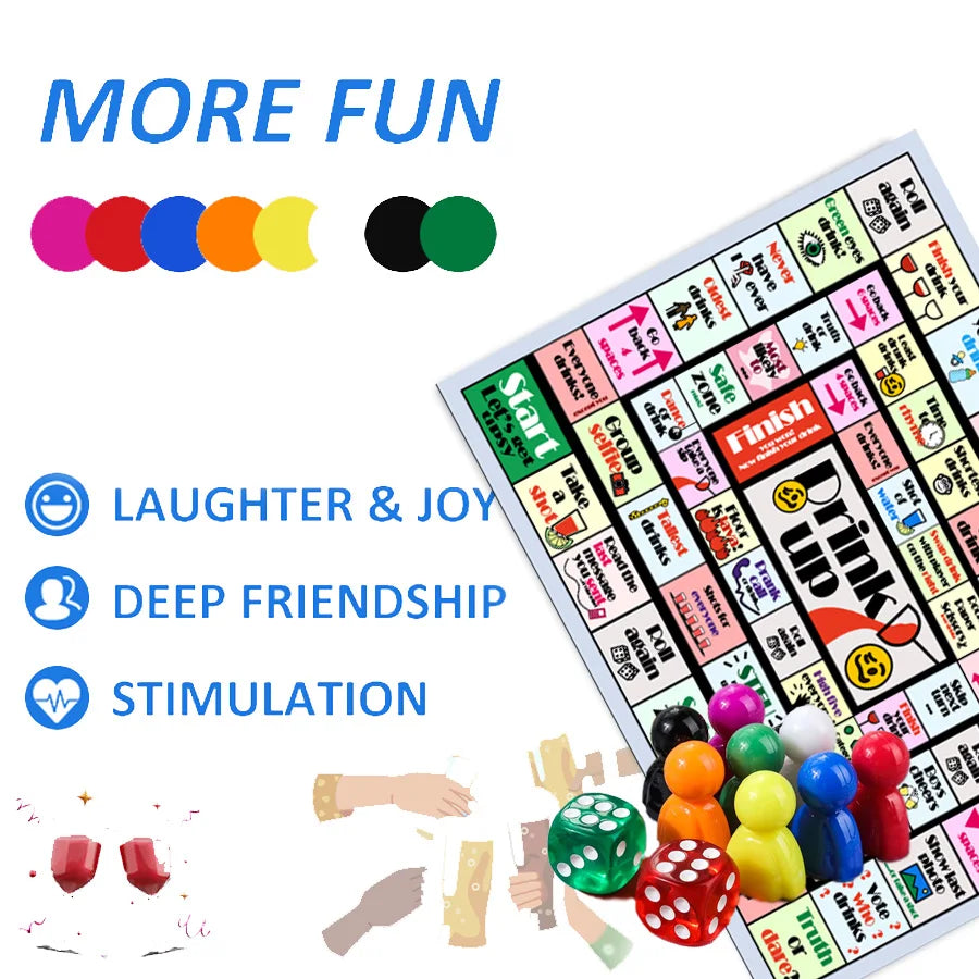 Drinking board games - interactive games for bachelor parties, girls' nights, and various gatherings | 2-8 players