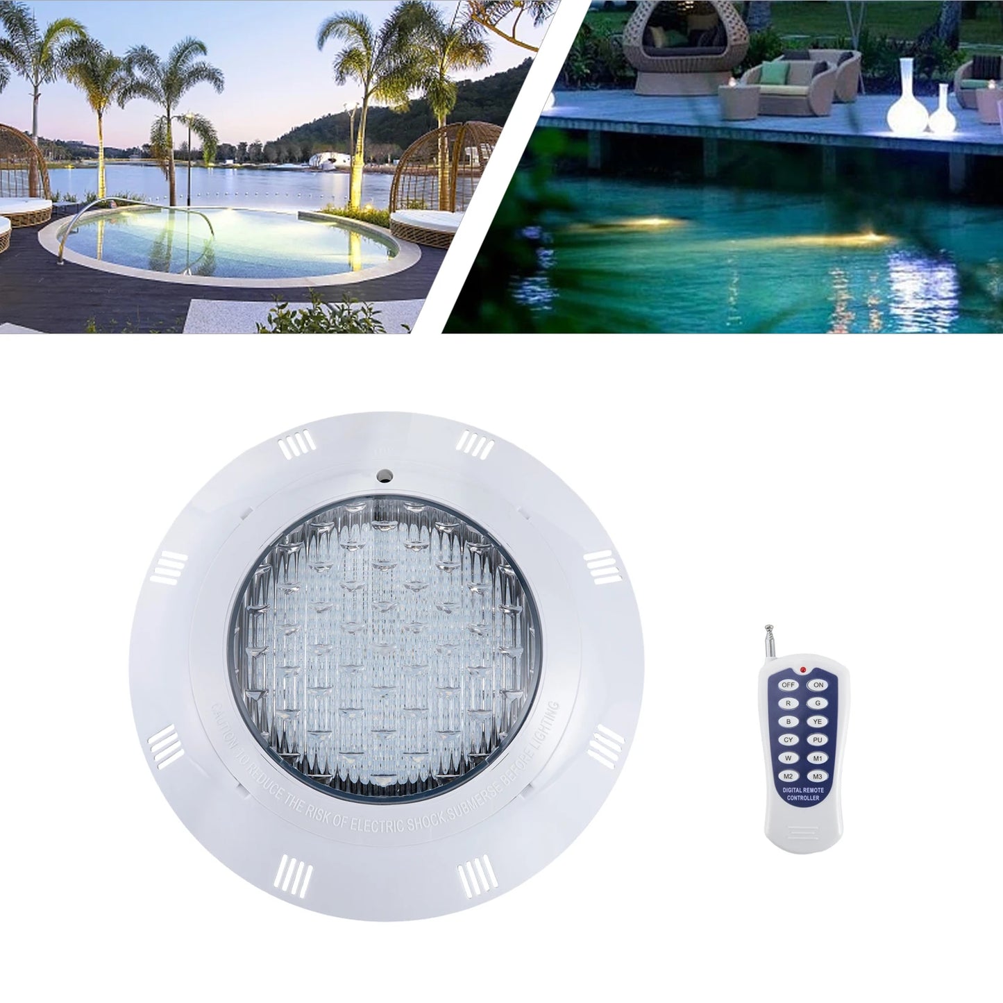 Underwater Pool Light 36W RGB IP68 With Remote Controller
