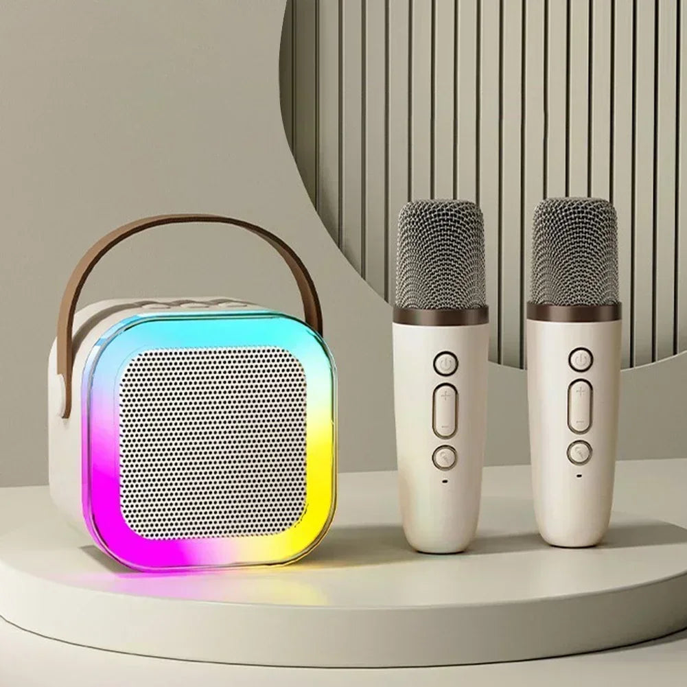 Wireless Bluetooth Karaoke Speaker With Microphone Portable Handheld KTV